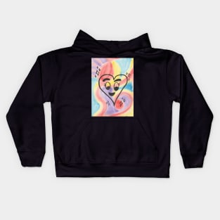 Happy Rainbow Love Heart Kids Hoodie